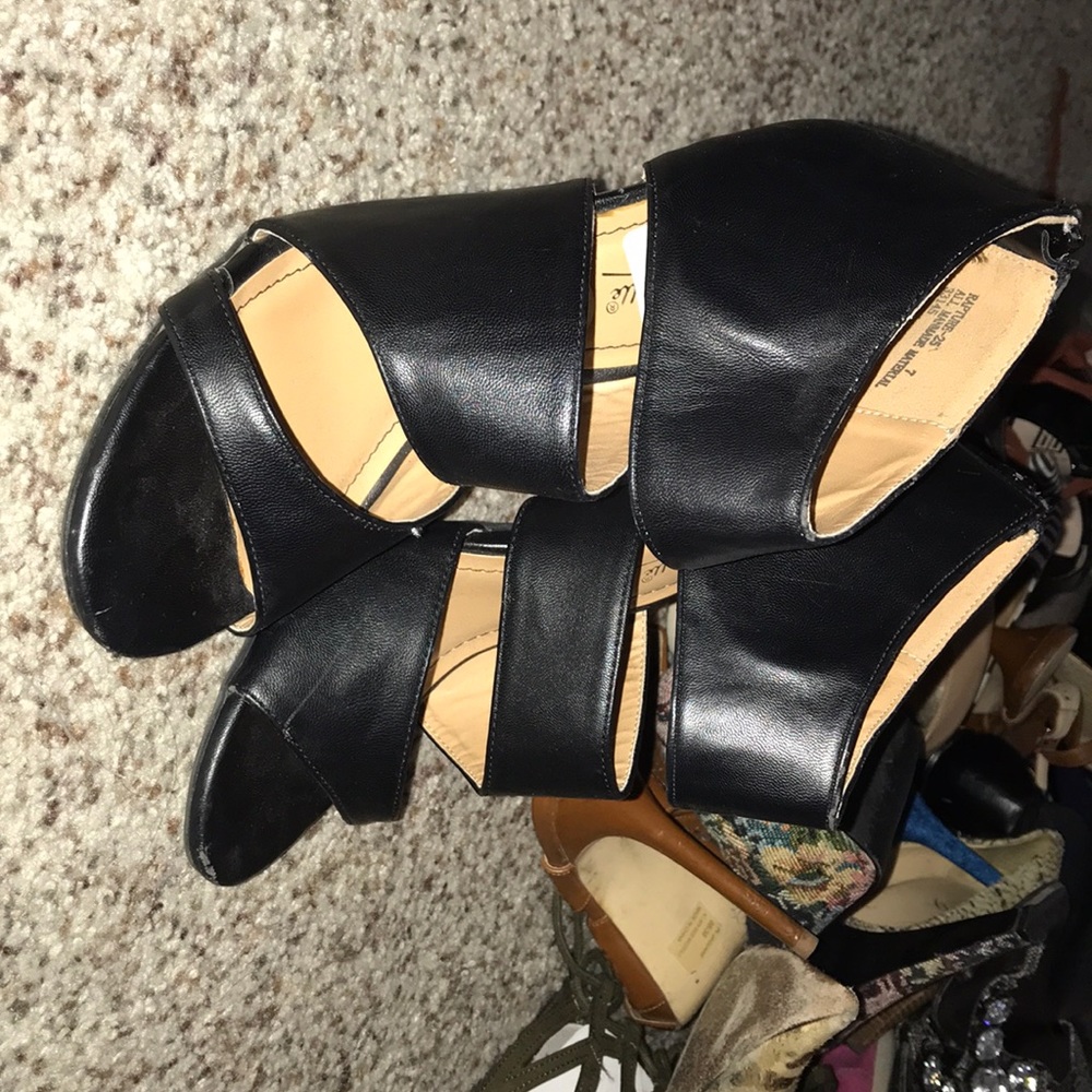 Black Caged Heels - image 2